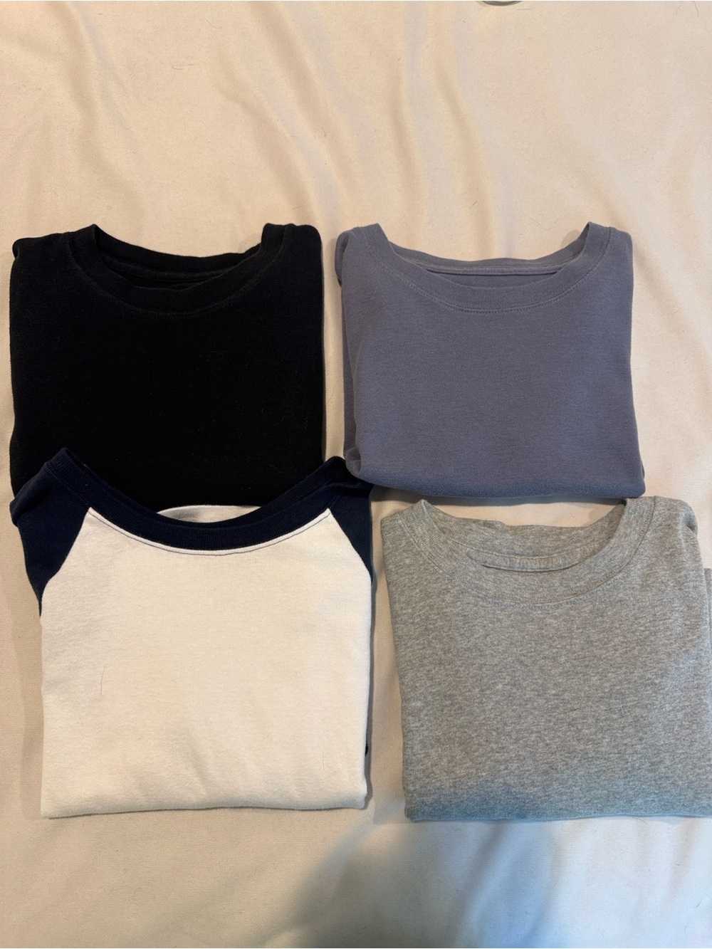 Cropped short sleeve baby tees